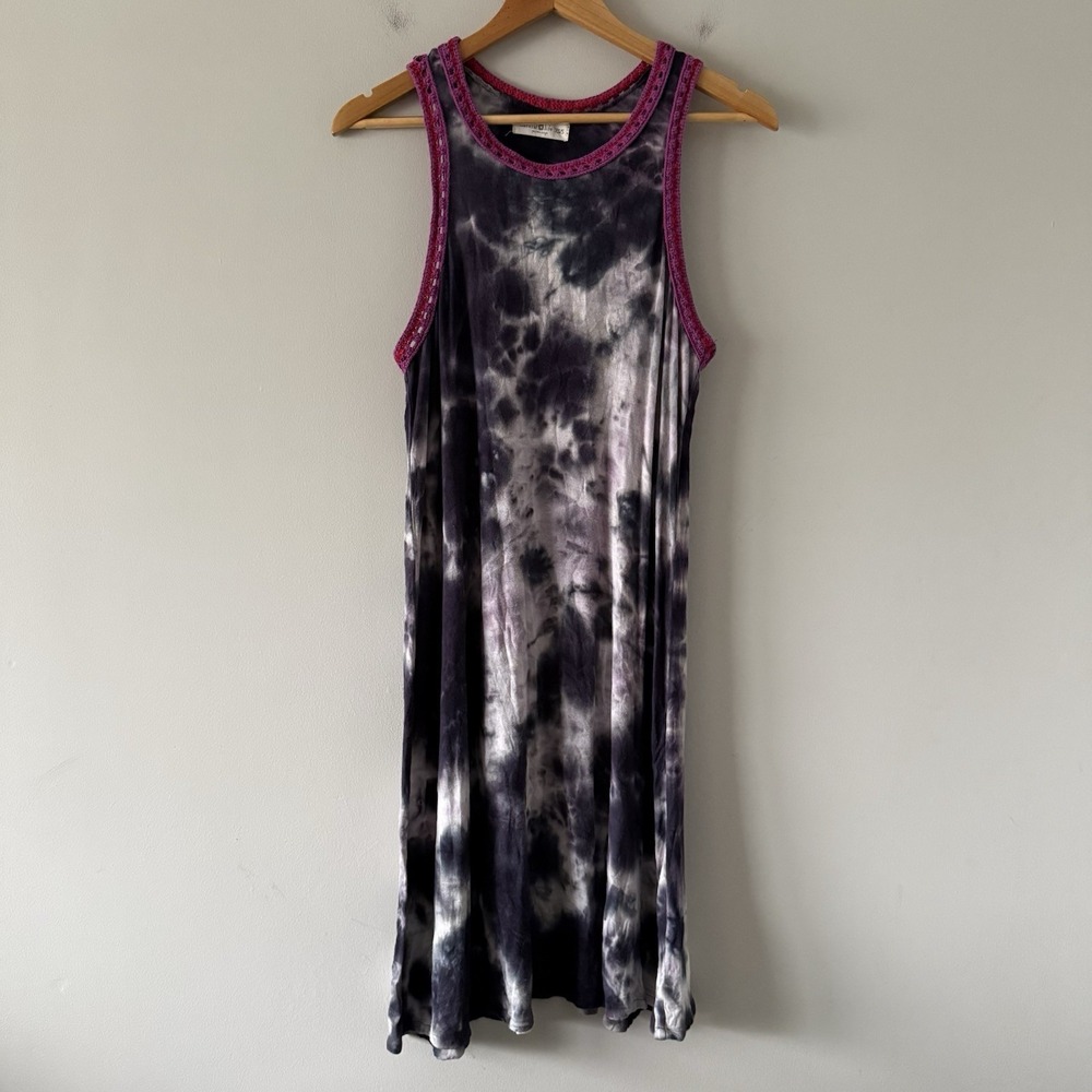 Natural Life Tie Dye Dress Size XS/S‎ Flowy Boho Festival Hippie Sundress Midi